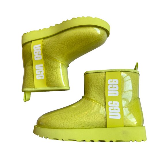 UGG (Rare) PVC Shearling Snow Boots (Moncler Grenoble) : US 6 EU 37